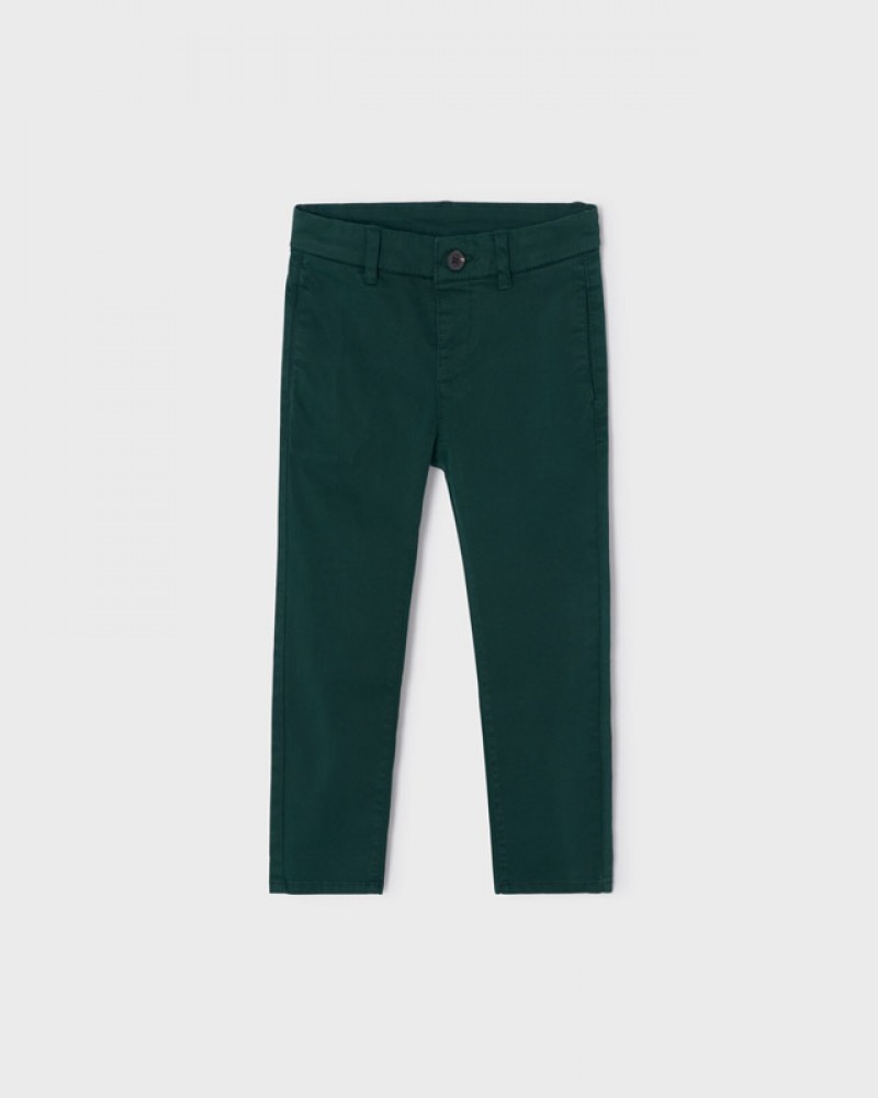 Παιδικό Παντελόνι Μακρύ Λοξότσεπο Slim Fit Αγόρι –Πετρόλ– 12-00513-069