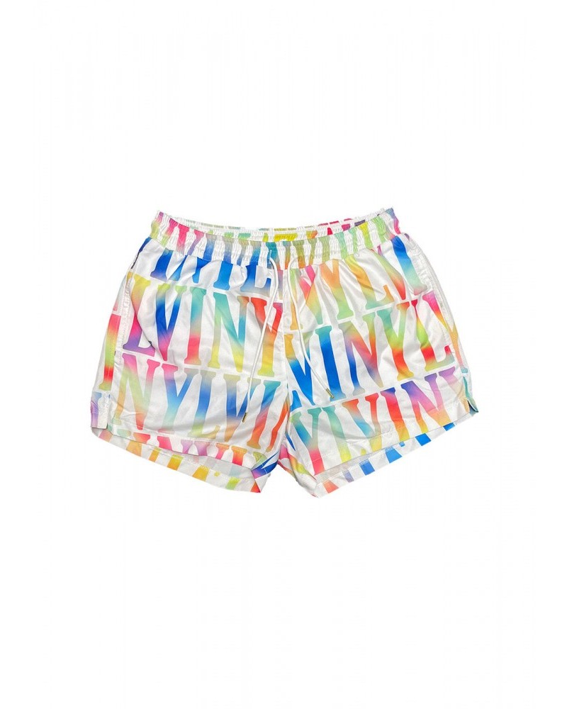 Μαγιό Σορτς Ανδρικό Swimwear Με Tύπωμα Logo With Vinyl -Λευκό- 00580-02