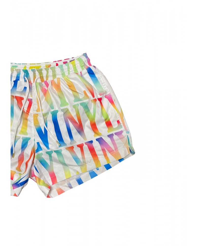 Μαγιό Σορτς Ανδρικό Swimwear Με Tύπωμα Logo With Vinyl -Λευκό- 00580-02