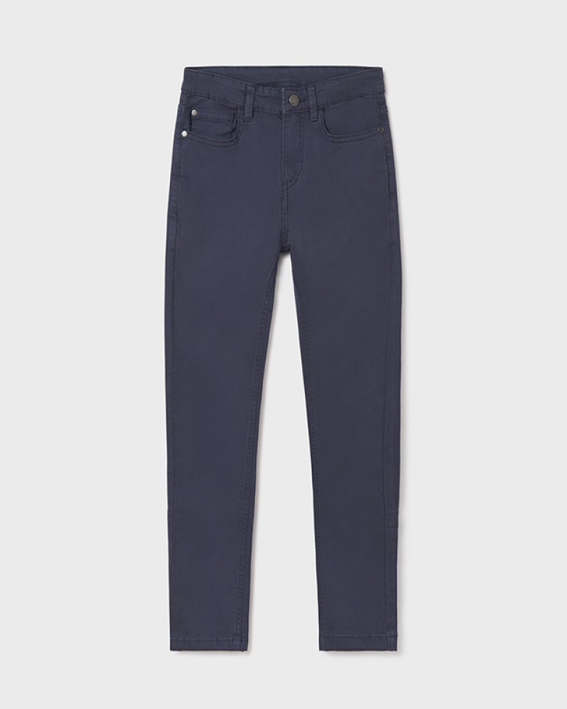 Εφηβικό Παντελόνι slim fit Πεντάτσεπο Τζιν Ecofriends Αγόρι –Χάλυβας Μπλε– 12-00582-010