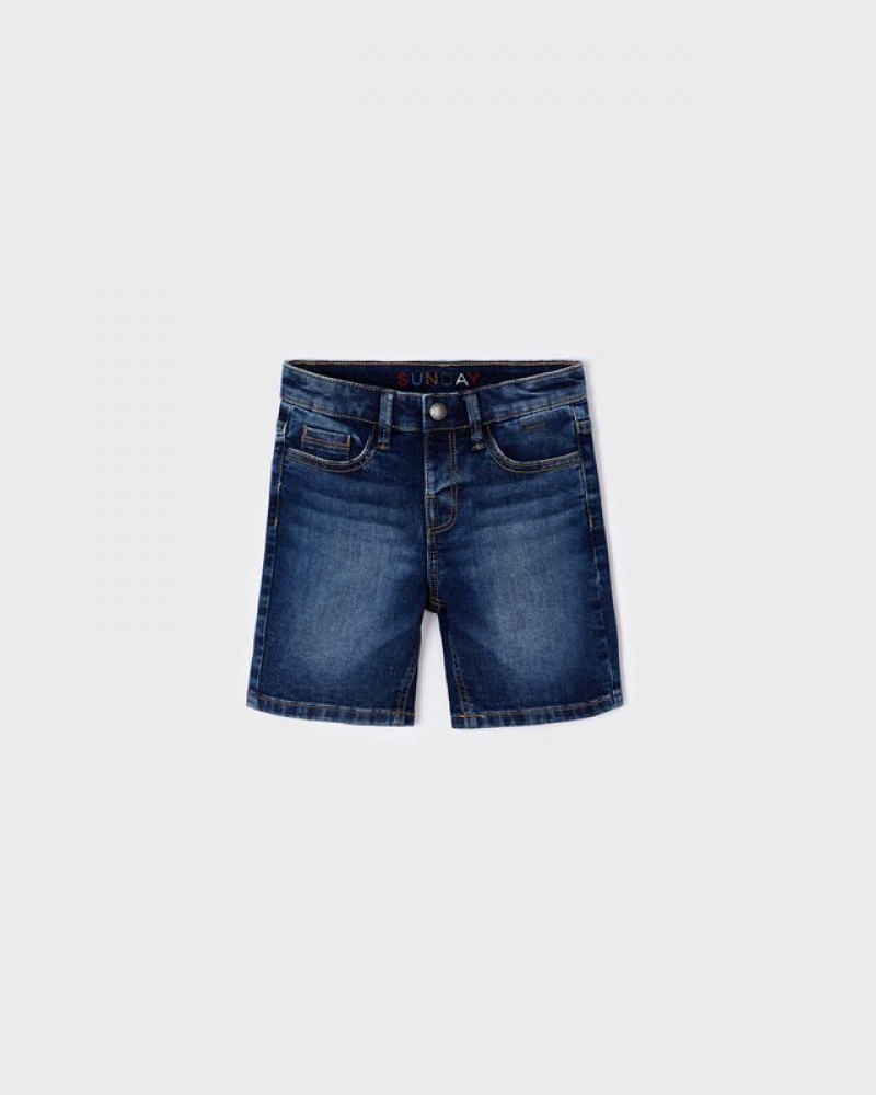 Παιδική denim Βερμούδα για αγόρι από 2 ως 8 ετών –Μπλε Τζιν– 22-03258-056