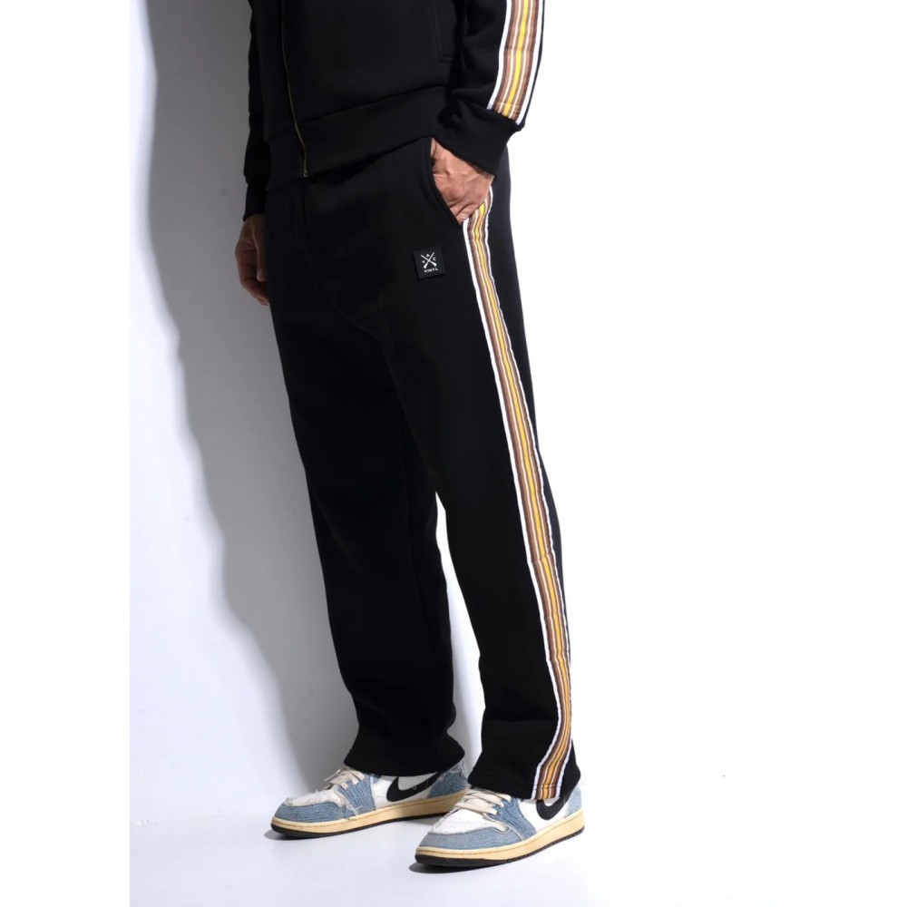Παντελόνι Φούτερ Φόρμας με Τρέσα Striped Tape Pants Vinyl –Μαύρο- 0327001
