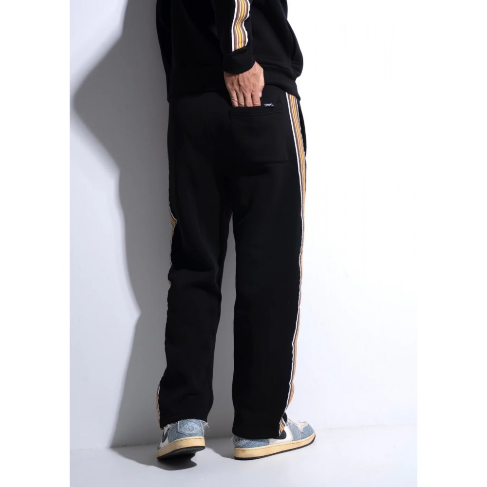 Παντελόνι Φούτερ Φόρμας με Τρέσα Striped Tape Pants Vinyl –Μαύρο- 0327001