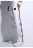 Παντελόνι Φούτερ Φόρμας με Τρέσα Striped Tape Pants Vinyl –Λευκό- 0327002