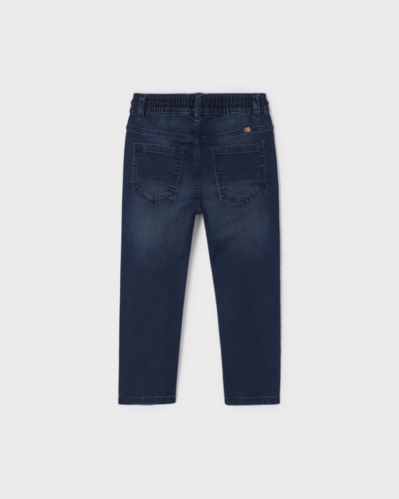 Παιδικό Παντελόνι Τζιν Jogger Fit Ecofriends Αγόρι -Γκρι Μπλε- 12-04598-059