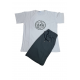 Σετ T-Shirt Μπλούζα Κοντομάνικη Brave Και Βερμούδα -Πάγου- 061024