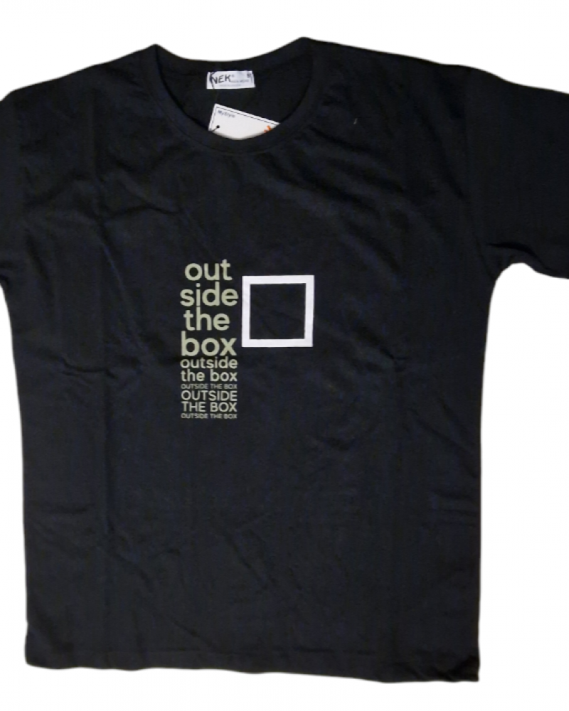 Σετ T-Shirt Μπλούζα Κοντομάνικη Box Και Βερμούδα -Μαύρο- 061124