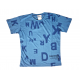Σετ T-Shirt Μπλούζα Κοντομάνικη Μακό Και Βερμούδα -Μπλε- 061524