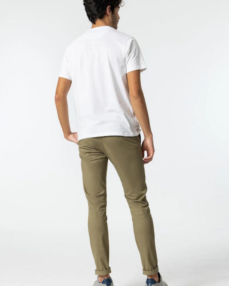 Ανδρικό Παντελόνι Chino Pants Tiffosi -Λαδί- 10036813