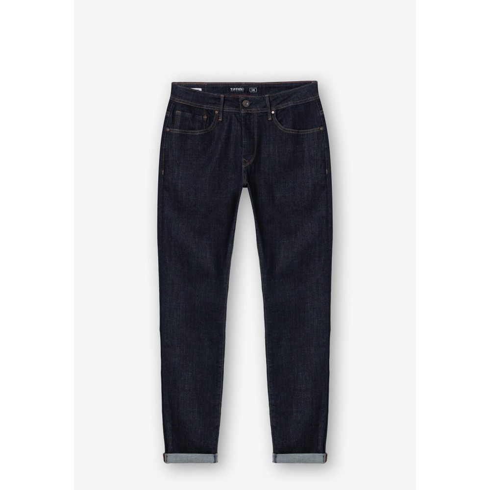 Ανδρικό Παντελόνι Blue Jean Liam Super Slim Fit Pants Tiffosi -Μπλέ Σκούρο Τζιν- 10052835 Ανδρικό Παντελόνι Blue Jean Liam Super Slim Fit Pants Tiffosi -Μπλέ Σκούρο Τζιν- 10052835