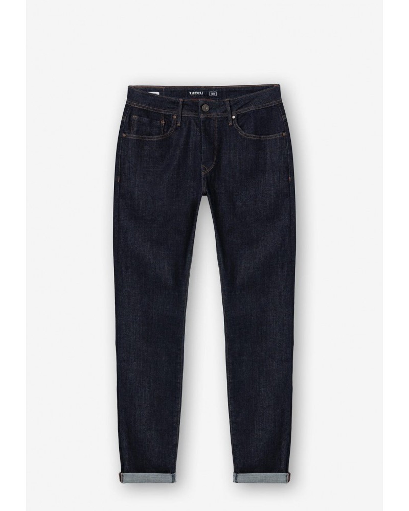 Ανδρικό Παντελόνι Blue Jean Liam Super Slim Fit Pants Tiffosi -Μπλέ Σκούρο Τζιν- 10052835