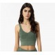 Cropped Mesh Top με Τιράντα από Λεπτή Πλέξη -Κυπαρισσί- 10054599