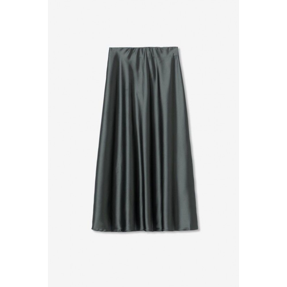 Γυναικεία Μίντι Φούστα Satins Skirt Ψηλόμεση -Patina Πράσινο- 10057038 Γυναικεία Μίντι Φούστα Satins Skirt Ψηλόμεση -Patina Πράσινο- 10057038