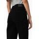Γυναικείο Παντελόνι Jean Straight Fit με Μεταλλικό Σχέδιο Tiffosi -Μαύρο- 10057962