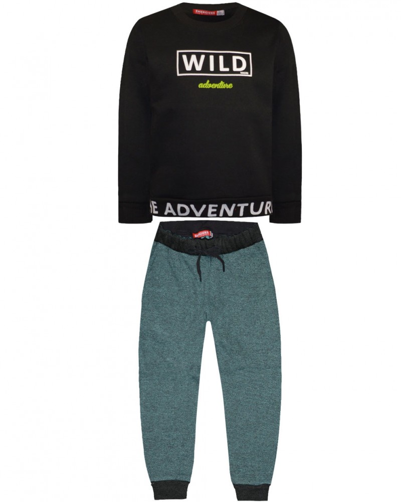 Παιδική Φούτερ Φόρμα με Τύπωμα Wild Adventure -Μαρέν- 12-122171-0