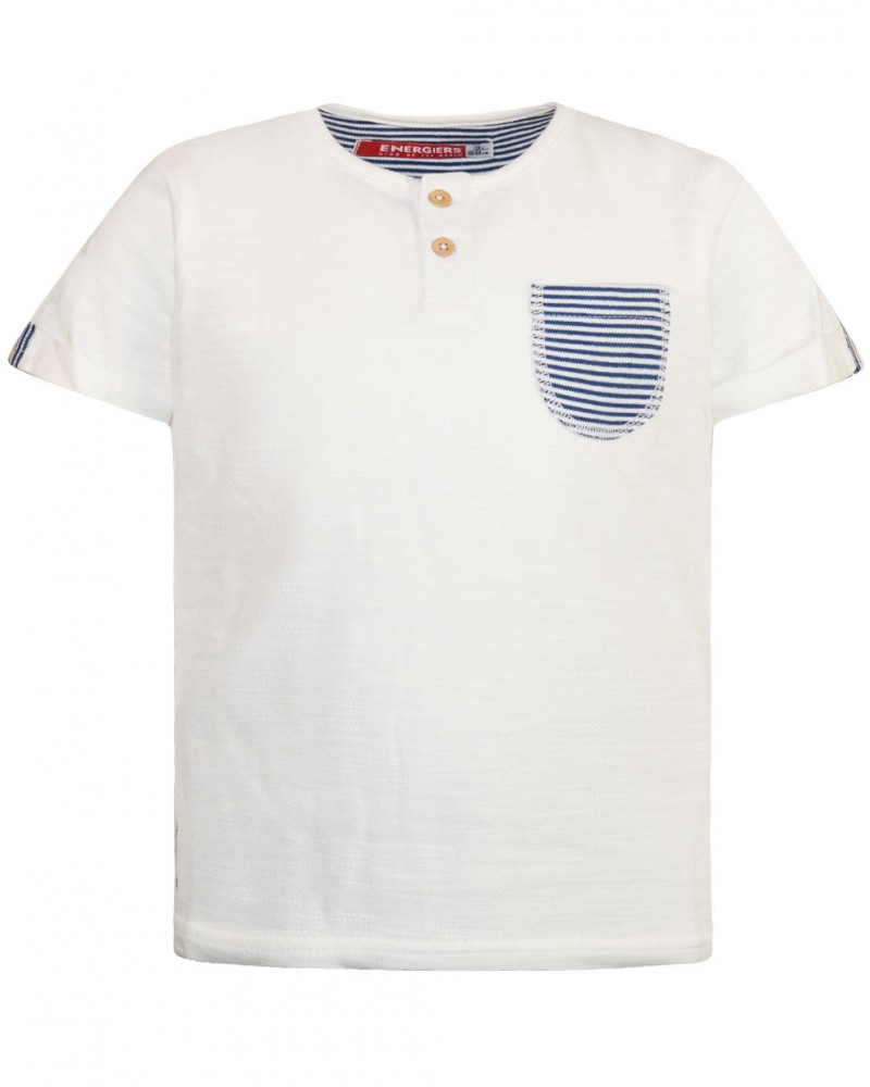 Παιδική Κοντομάνικη, Πικέ Μπλούζα –Εκρού– 12-222115-5