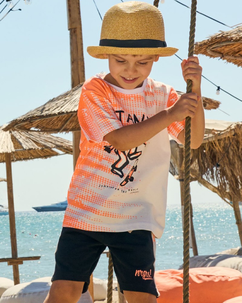 Παιδική Βαμβακερή Βερμούδα Be Cool Αγόρι (1-6Ε) –Μαύρο– 12-224144-2