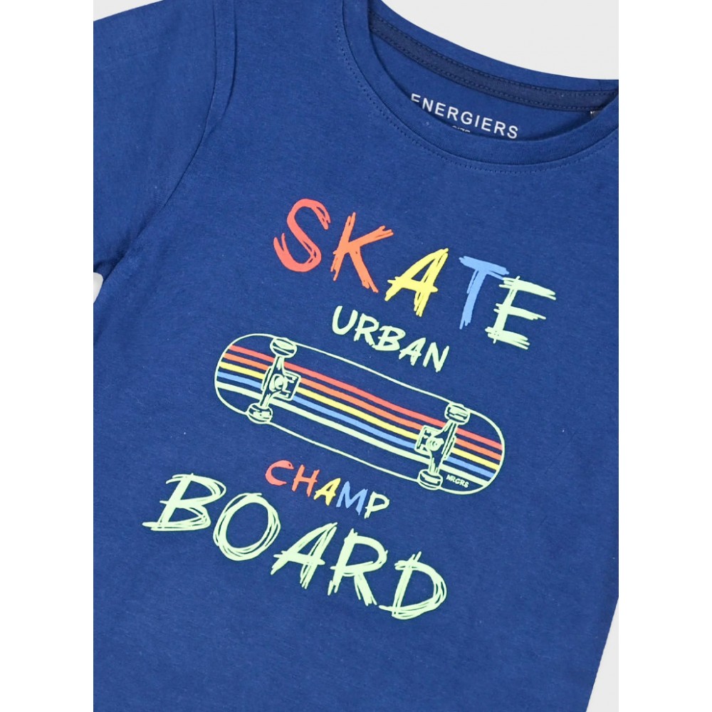 Παιδικό Σετ Μακό Μπλούζα Skate Champ Και Βερμούδα Αγόρι (2-6) -Λάιμ- 12-225112-0
