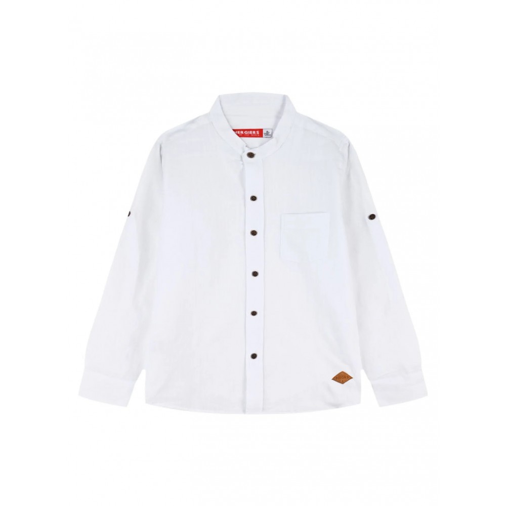 Παιδικό Πουκάμισο με Mao Γιακά Αγόρι (2-6) -Εκρού- 12-226100-4