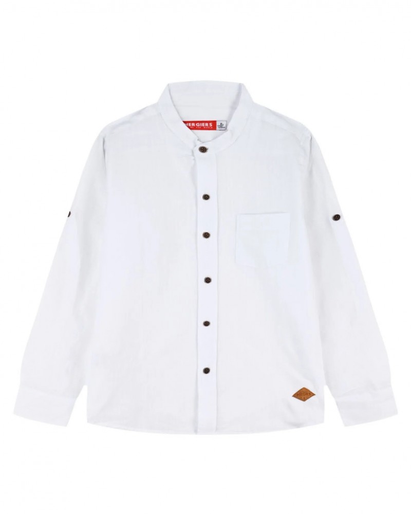 Παιδικό Πουκάμισο με Mao Γιακά Αγόρι (2-6) -Εκρού- 