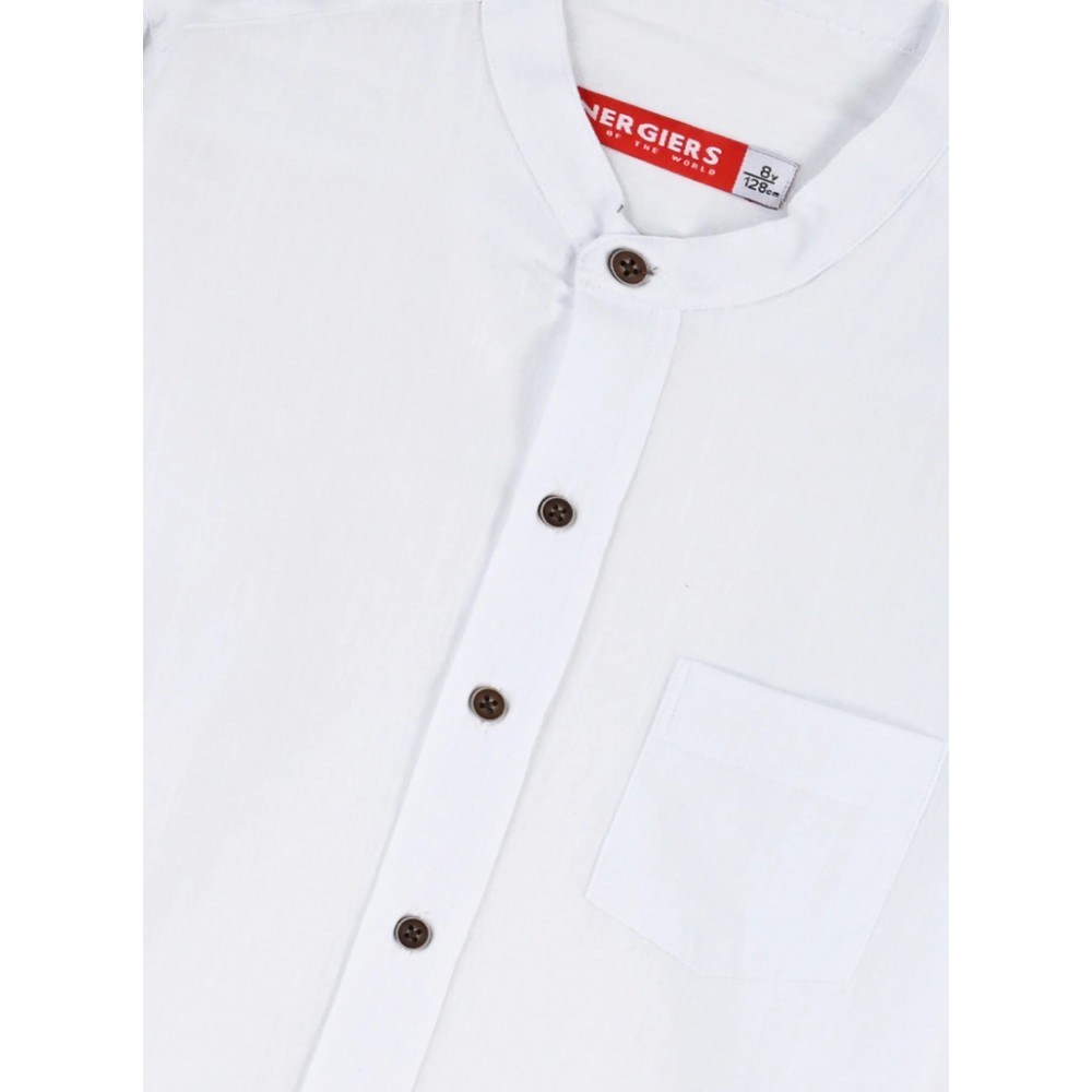 Παιδικό Πουκάμισο με Mao Γιακά Αγόρι (2-6) -Εκρού- 12-226100-4