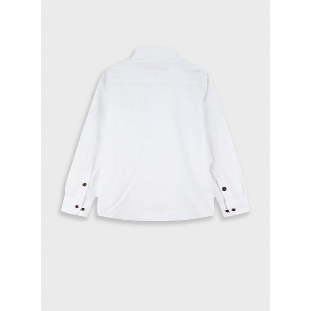 Παιδικό Πουκάμισο με Mao Γιακά Αγόρι (2-6) -Εκρού- 12-226100-4