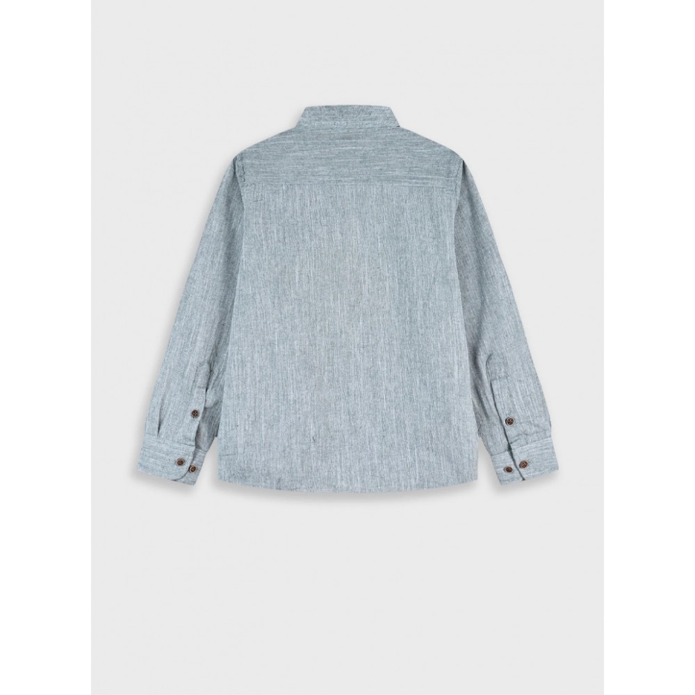 Παιδικό Πουκάμισο με Mao Γιακά Αγόρι (2-6) -Χακί- 12-226100-4