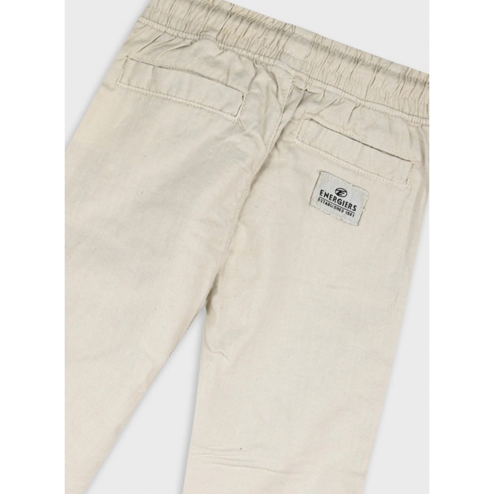Παιδικό Παντελόνι Υφασμάτινο με Λάστιχο Αγόρι (2-6) –Βανίλια– 12-226105-2