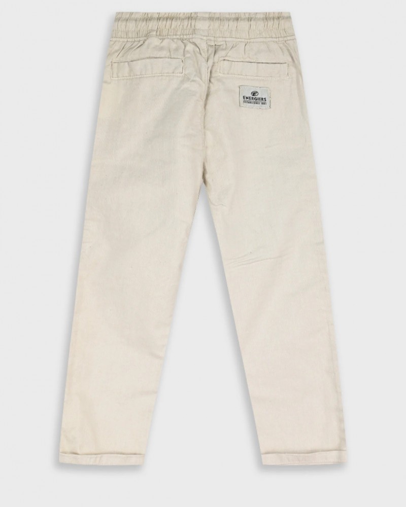 Παιδικό Παντελόνι Υφασμάτινο με Λάστιχο Αγόρι (2-6) –Βανίλια– 