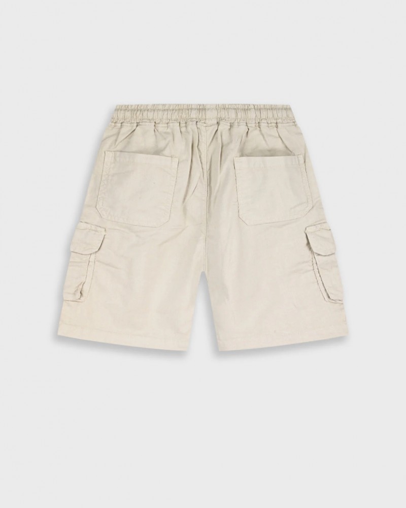 Παιδική Βερμούδα Cargo με Μαλακό Ύφασμα Αγόρι (2-6) –Βανίλια– 