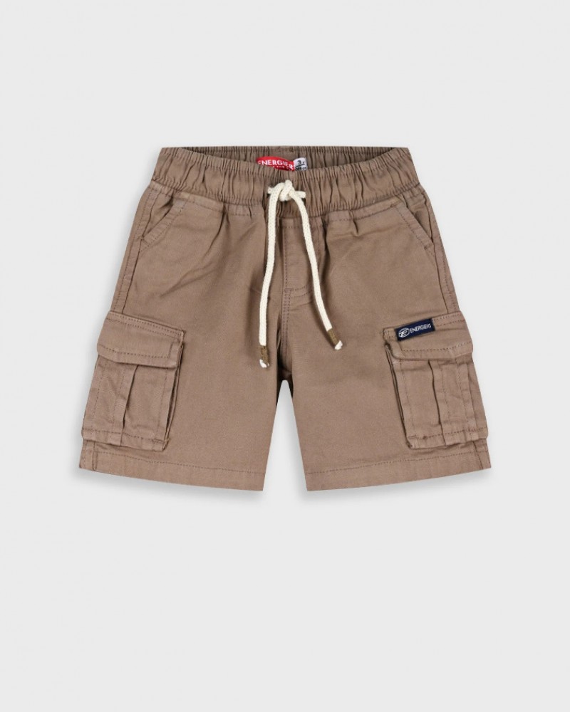Παιδική Βερμούδα Cargo με Μαλακό Ύφασμα Αγόρι (2-6) –Βανίλια– 