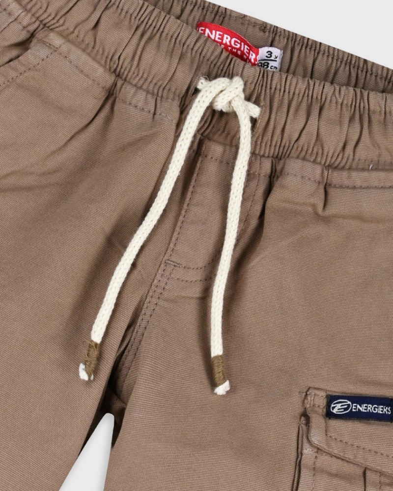 Παιδική Βερμούδα Cargo με Μαλακό Ύφασμα Αγόρι (2-6) –Βανίλια– 