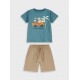 Παιδικό Σετ Μακό με Μπλούζα Safari Friends και Βερμούδα Αγόρι (2-6) –Ταμπά– 12-226145-0