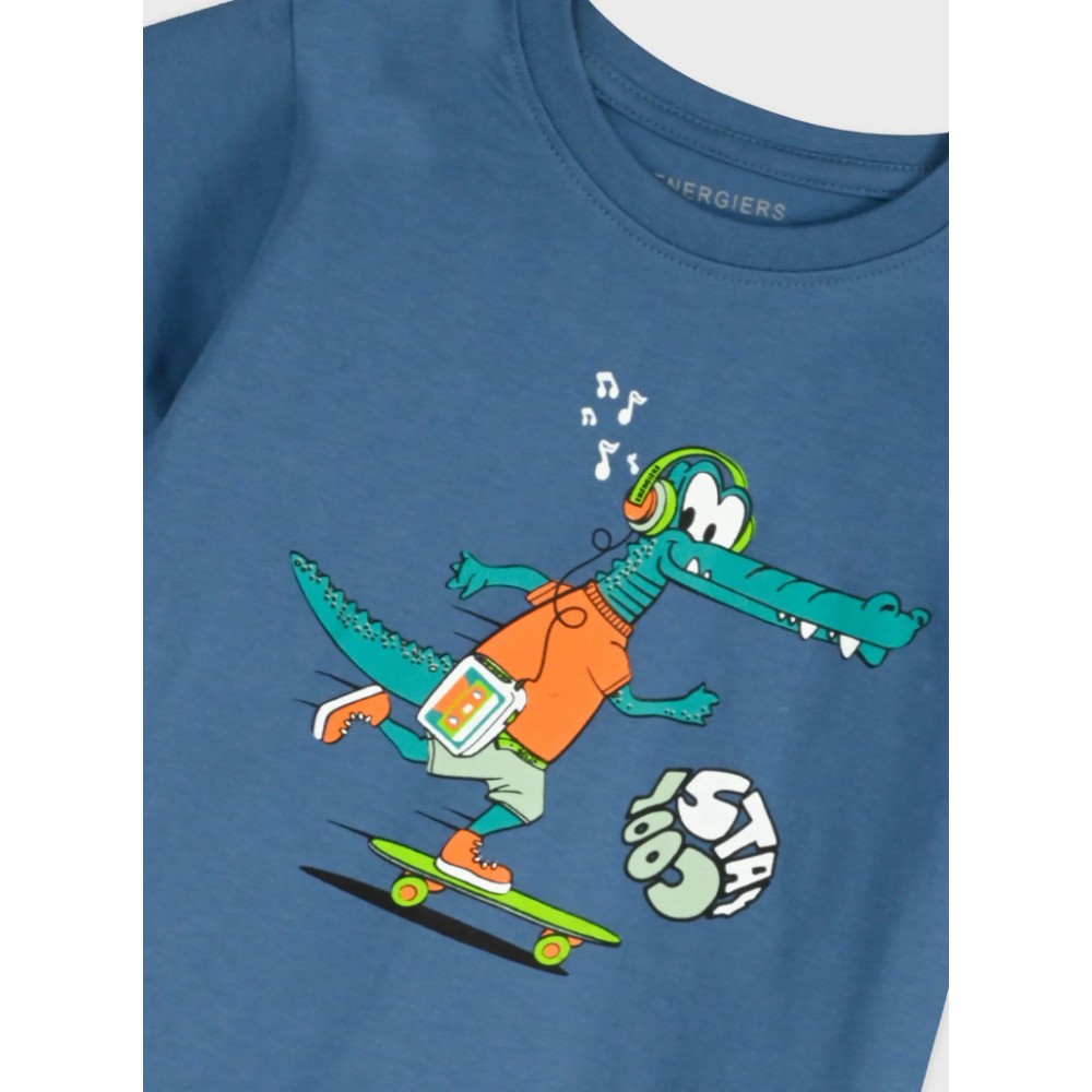 Παιδικό Σετ Μακό με Μπλούζα Stay Cool και Βερμούδα Αγόρι (2-6) –Ρουά– 12-226150-0