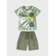 Παιδικό Σετ Μακό με Μπλούζα Make Today Happy και Βερμούδα Cargo Αγόρι (2-6) –Χακί– 12-226151-0