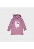 Παιδικό Clothing, Casual Φόρεμα Φούτερ Με Κουκούλα Unicorn Κορίτσι -Λιλά- 12200015