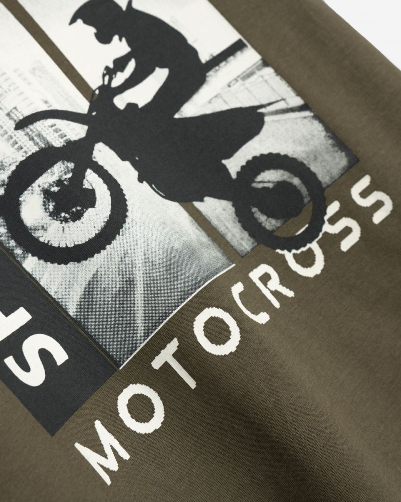 Εφηβικό Σετ με Μπλούζα Motocross και Μακό Βερμούδα Αγόρι (6-16) –Χακί– 125-101126-2