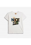 Εφηβική T-Shirt Μπλούζα με Τύπωμα Nice Day Αγόρι (6-16) -Λευκό- 125-105128-1