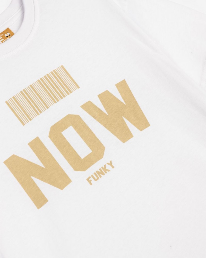 Εφηβική T-Shirt Μπλούζα με Τύπωμα Now Αγόρι (6-16) -Λευκό- 125-105130-1