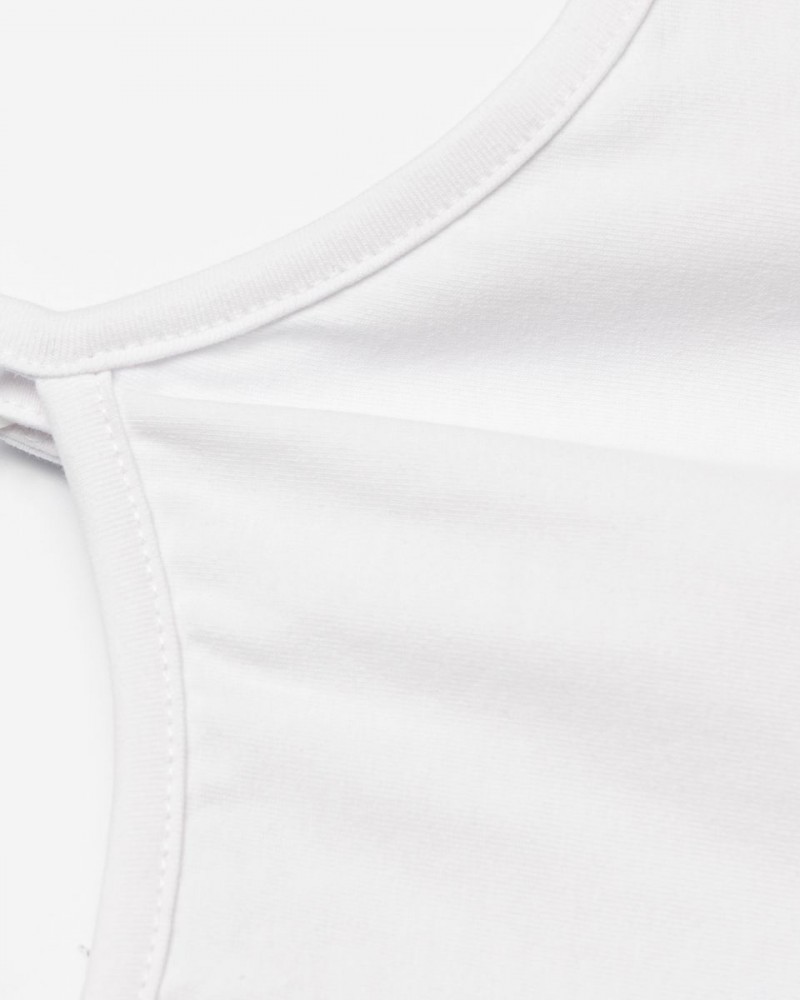 Εφηβική Τοπ Μπλούζα T-Shirt με Τιραντάκι Κορίτσι (6-16) -Λευκό- 125-505129-1