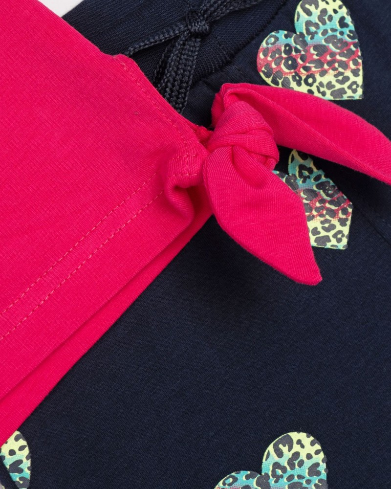 Παιδικό Σετ με Αμάνικη Μπλούζα Καρδούλα και Σορτς Κορίτσι (2-6) -Φούξια- 125-724111-1