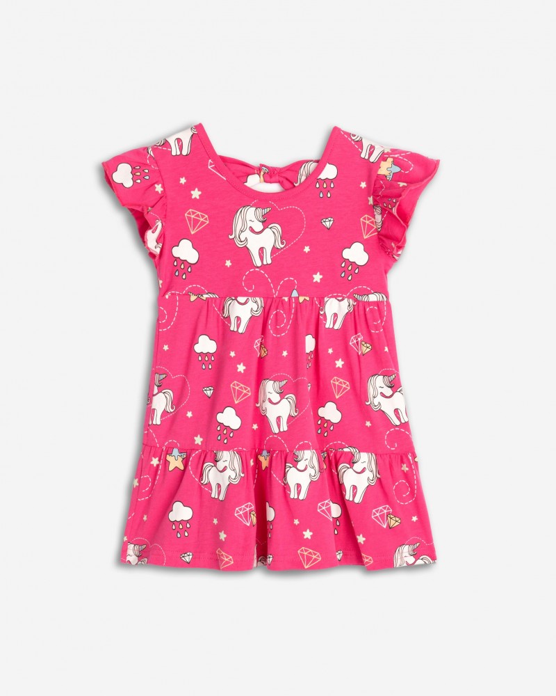 Παιδικό Μακό Φόρεμα Unicorn Κορίτσι (2-6) -Φούξια- 125-728107-2