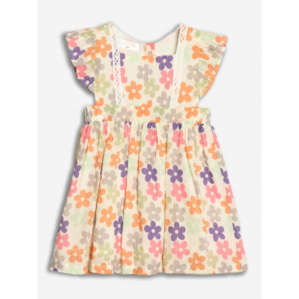 Παιδικό Φόρεμα Floral με Cutout Design Κορίτσι (2-6) -Εμπριμέ- 125-729107-1