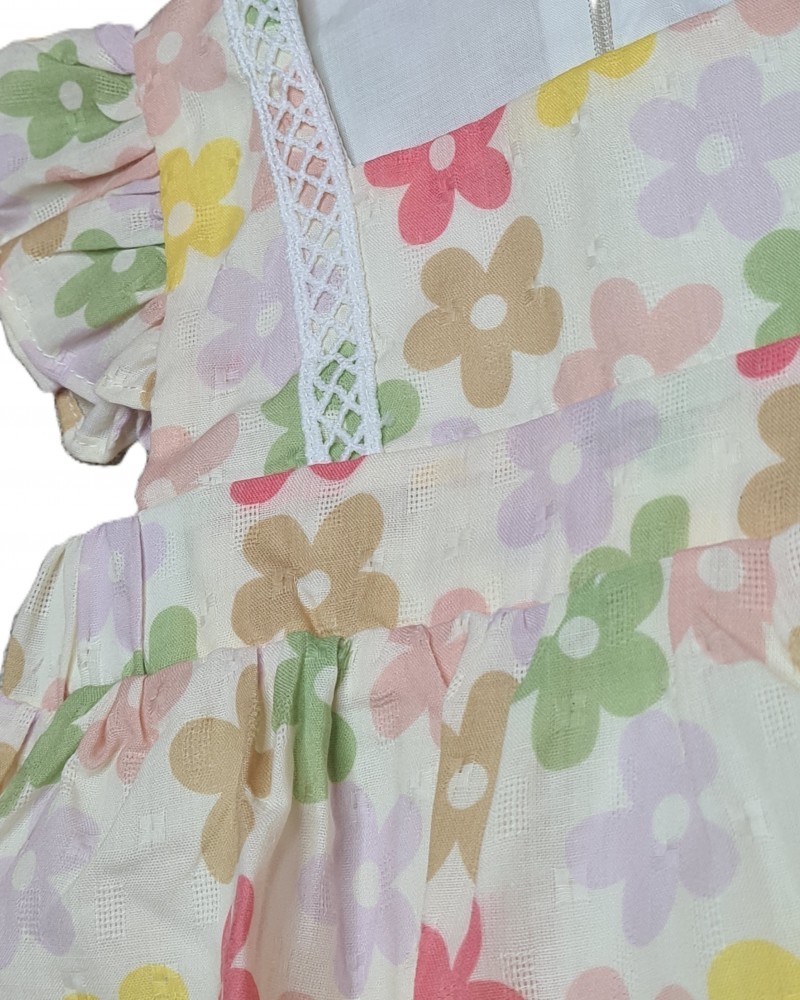 Παιδικό Φόρεμα Floral με Cutout Design Κορίτσι (2-6) -Εμπριμέ- 125-729107-1