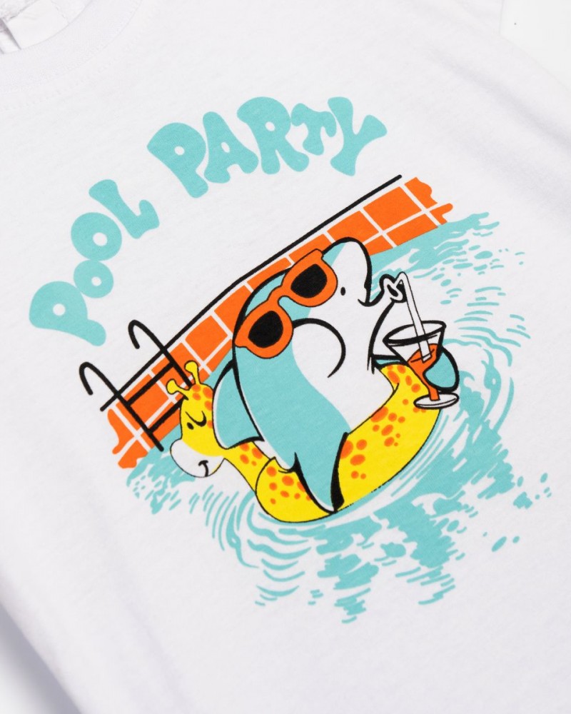 Βρεφικό Σετ με Μπλούζα Pool Party Και Βερμούδα Αγόρι (6-24μ) -Τυρκουάζ- 125-804103-1