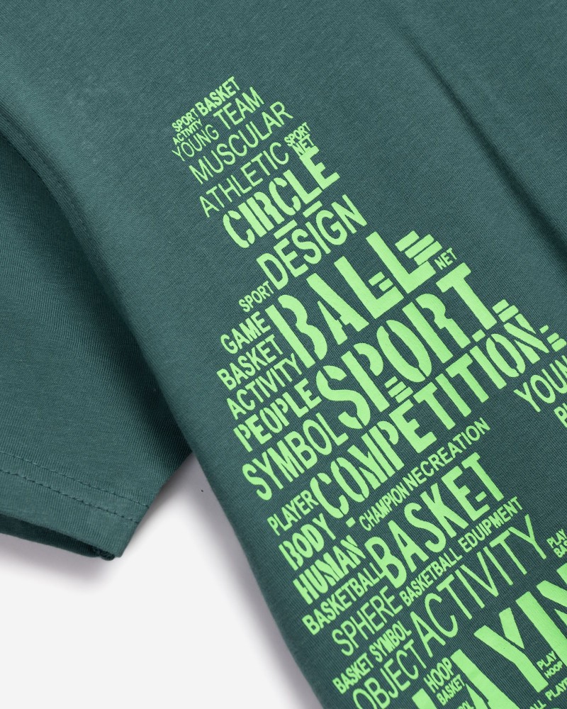 Εφηβικό Μακό Σετ με Μπλούζα Best Players και Βερμούδα Αγόρι (6-16) –Deep Lake– 