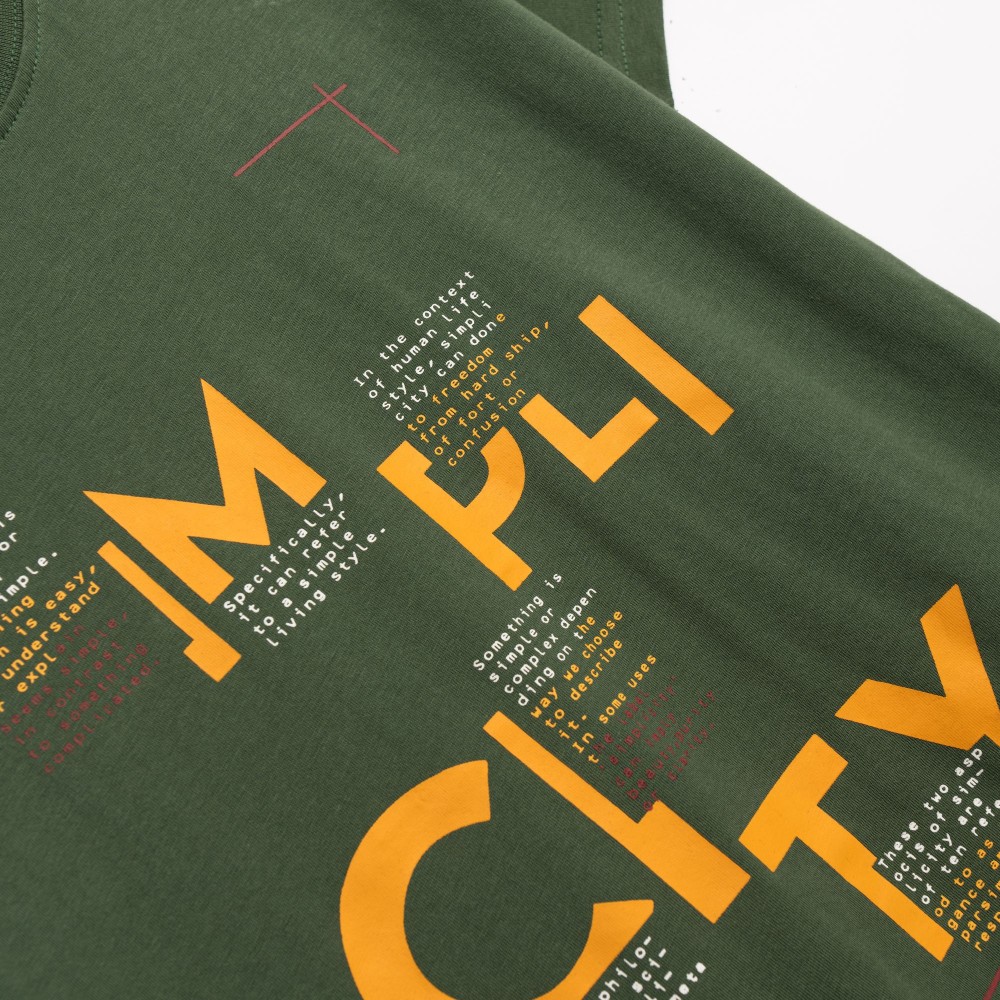 Εφηβικό Μακό Σετ με Μπλούζα Simplicity και Βερμούδα Αγόρι (6-16) –Χακί– 126-101126-1