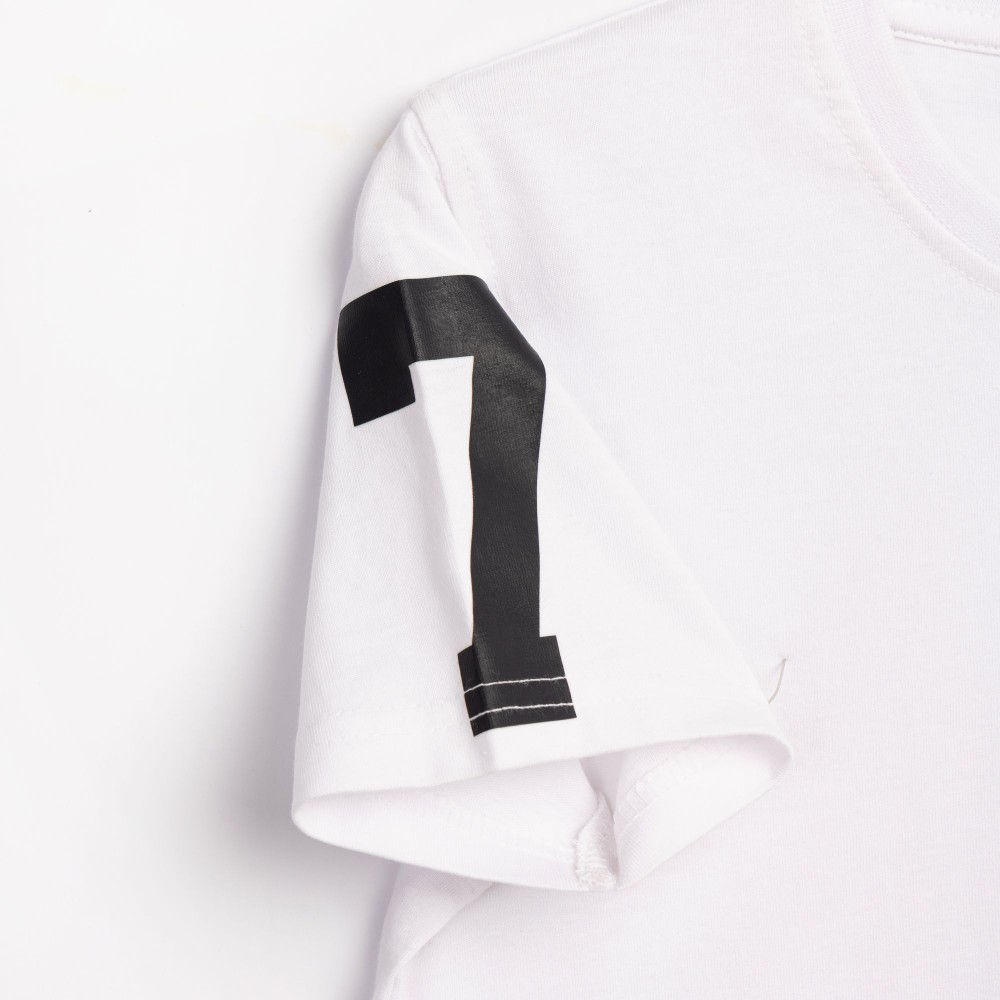 Εφηβικό Μακό Σετ με Μπλούζα Game Day και Βερμούδα Αγόρι (6-16) –Λευκό– 