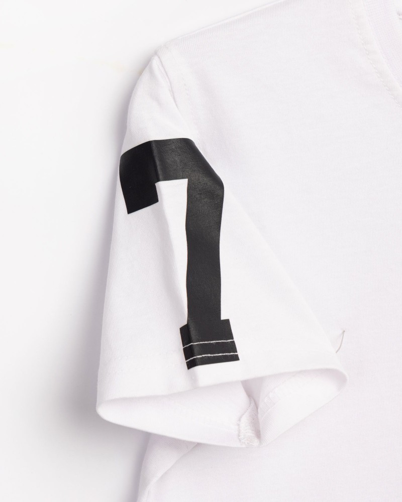 Εφηβικό Μακό Σετ με Μπλούζα Game Day και Βερμούδα Αγόρι (6-16) –Λευκό– 