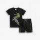 Εφηβικό Μακό Σετ με Μπλούζα Basketball και Βερμούδα Αγόρι (6-16) –Μαύρο– 126-101220-1